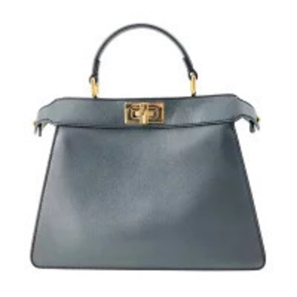 Fendi Peekaboo ISee U Handbag Shoulder Bag Bicolor Leather